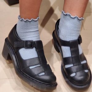 DR MARTENS Black Women's Mary Jane Heel Baby Shoes